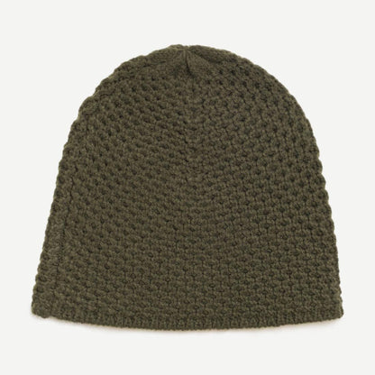 Textured Knit Skullcap - Olive