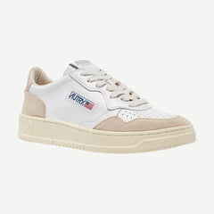 Medalist Low Wom - Leather/Suede White/Powder - Galvanic.co