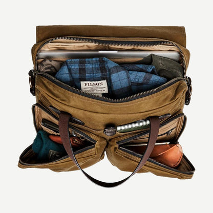 24 Hour Tin Briefcase - Dark tan