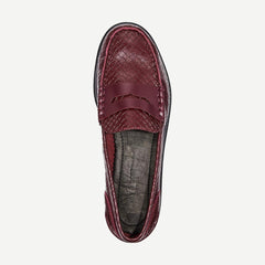 Carter Loafer - Wine Basketweave - Galvanic.co