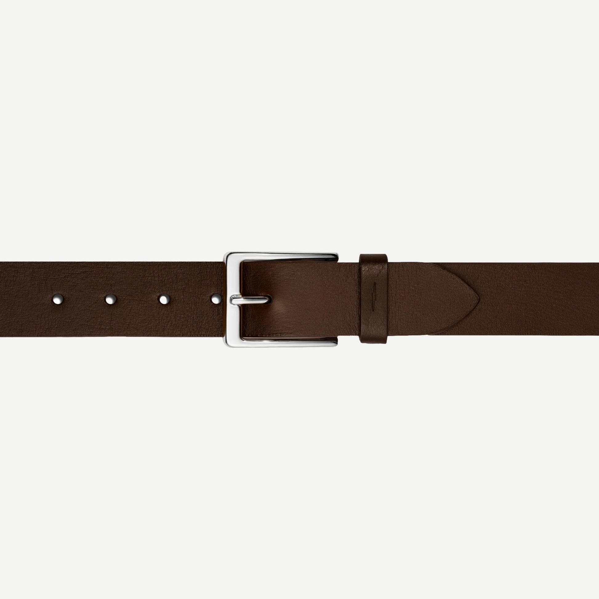1 1/2" Lightning Bolt Keeper Belt - Deep brown - Galvanic.co
