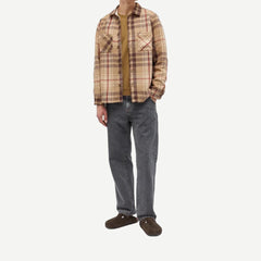 Whiting Overshirt - Marlow Check Beige/Brown - Galvanic.co