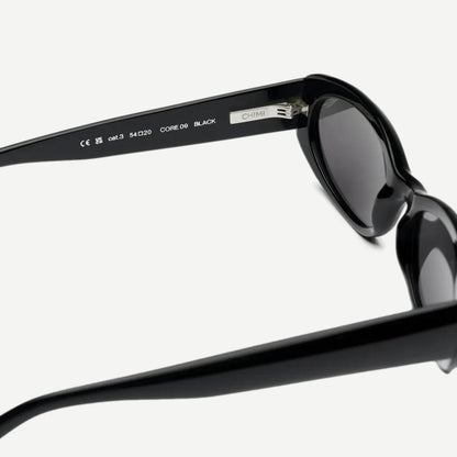 Chimi 09 black eyewear with sleek frame design, showcasing stylish and modern sunglasses from the Chimi brand.