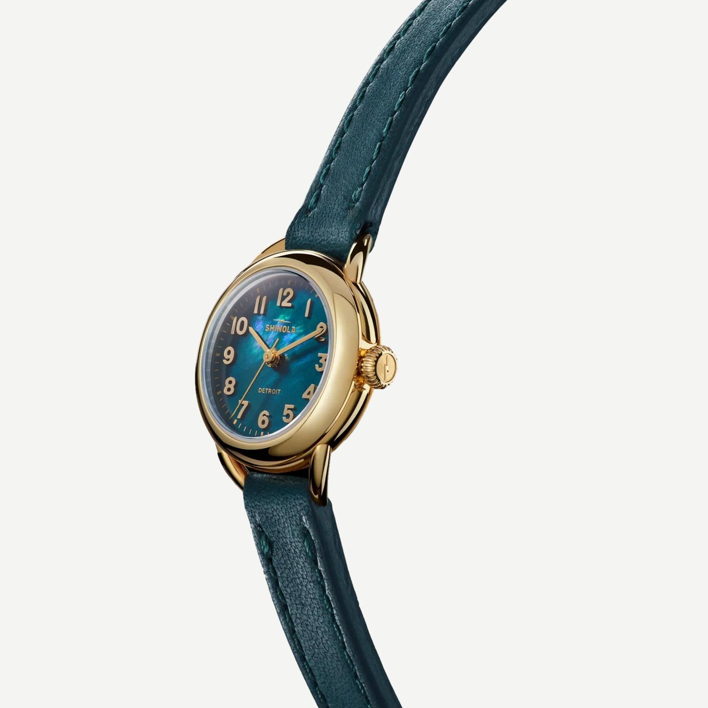 Runabout 3H 25mm - MOP/Emerald Leather