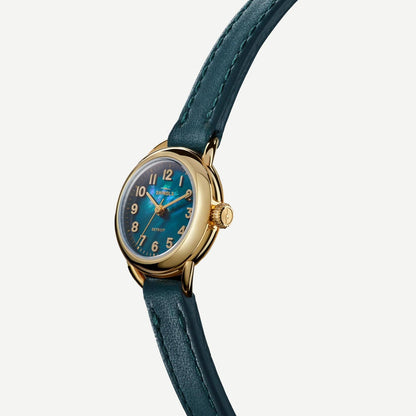Runabout 3H 25mm - MOP/Emerald Leather