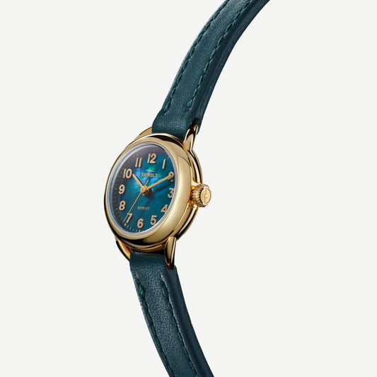 Runabout 3H 25mm - MOP/Emerald Leather