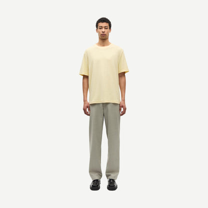 Odin T-Shirt in Double Cream by Samsoe Samsoe, showcasing a relaxed fit and soft fabric texture.