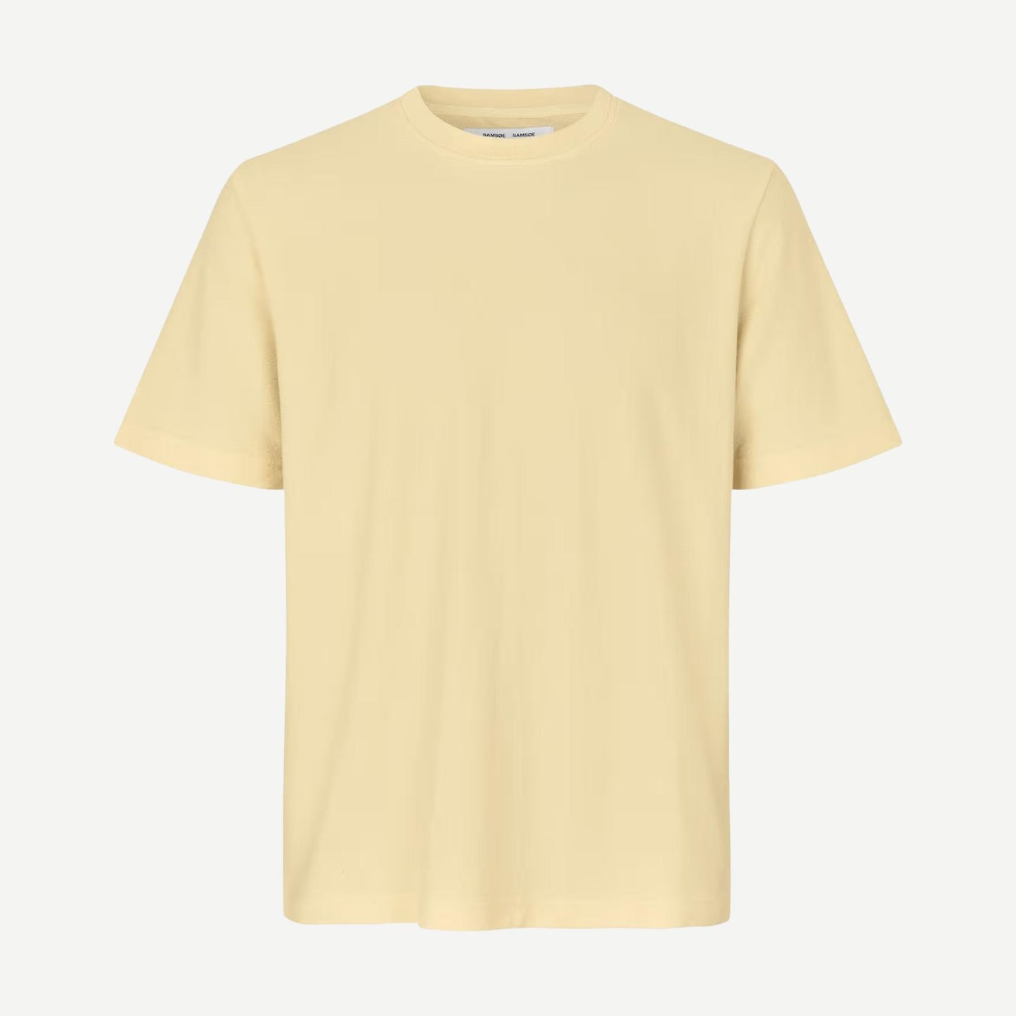 Samsoe Samsoe Odin T-Shirt in double cream color, featuring a classic crew neck and relaxed fit.