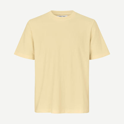 Samsoe Samsoe Odin T-Shirt in double cream color, featuring a classic crew neck and relaxed fit.