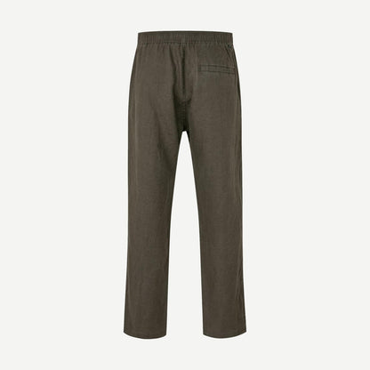 Black olive Sajabari x Trouser by Samsoe Samsoe, stylish black pants with tailored fit and contemporary design.