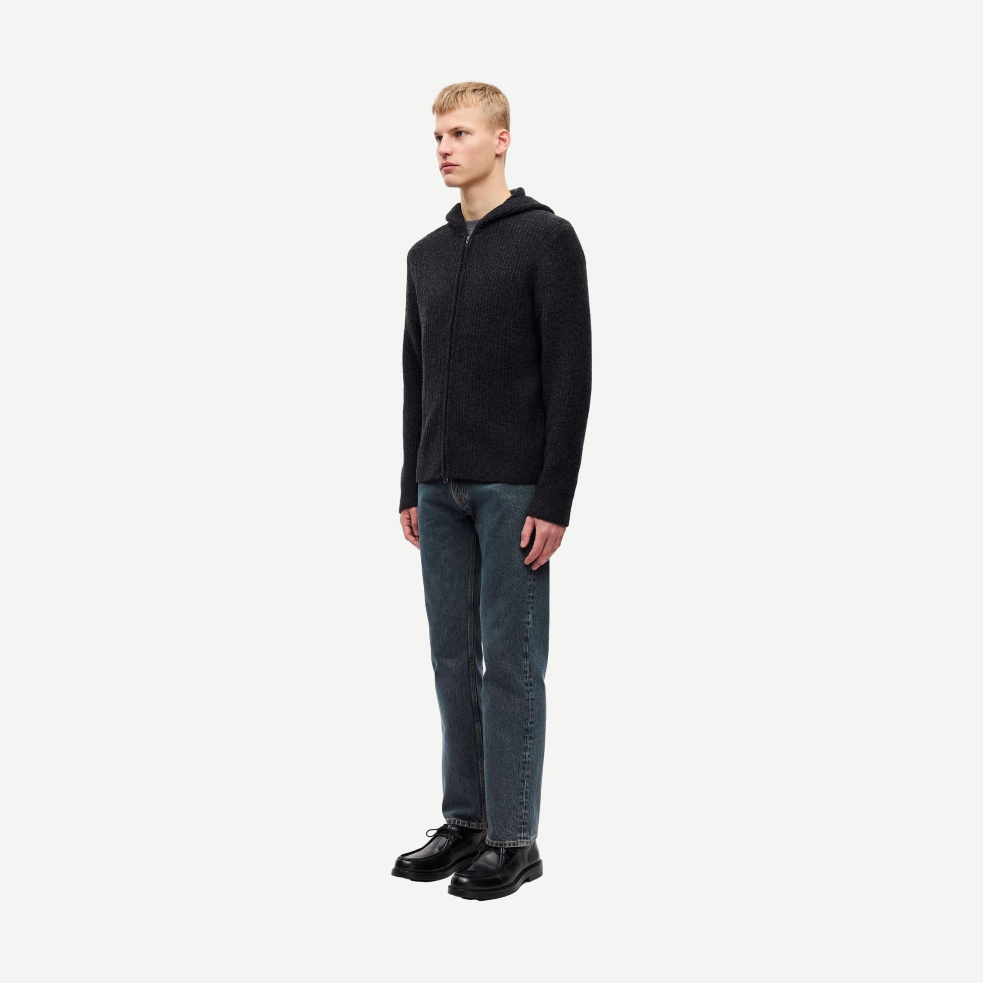 Sakoji Hoodie - Black Melange - Galvanic.co