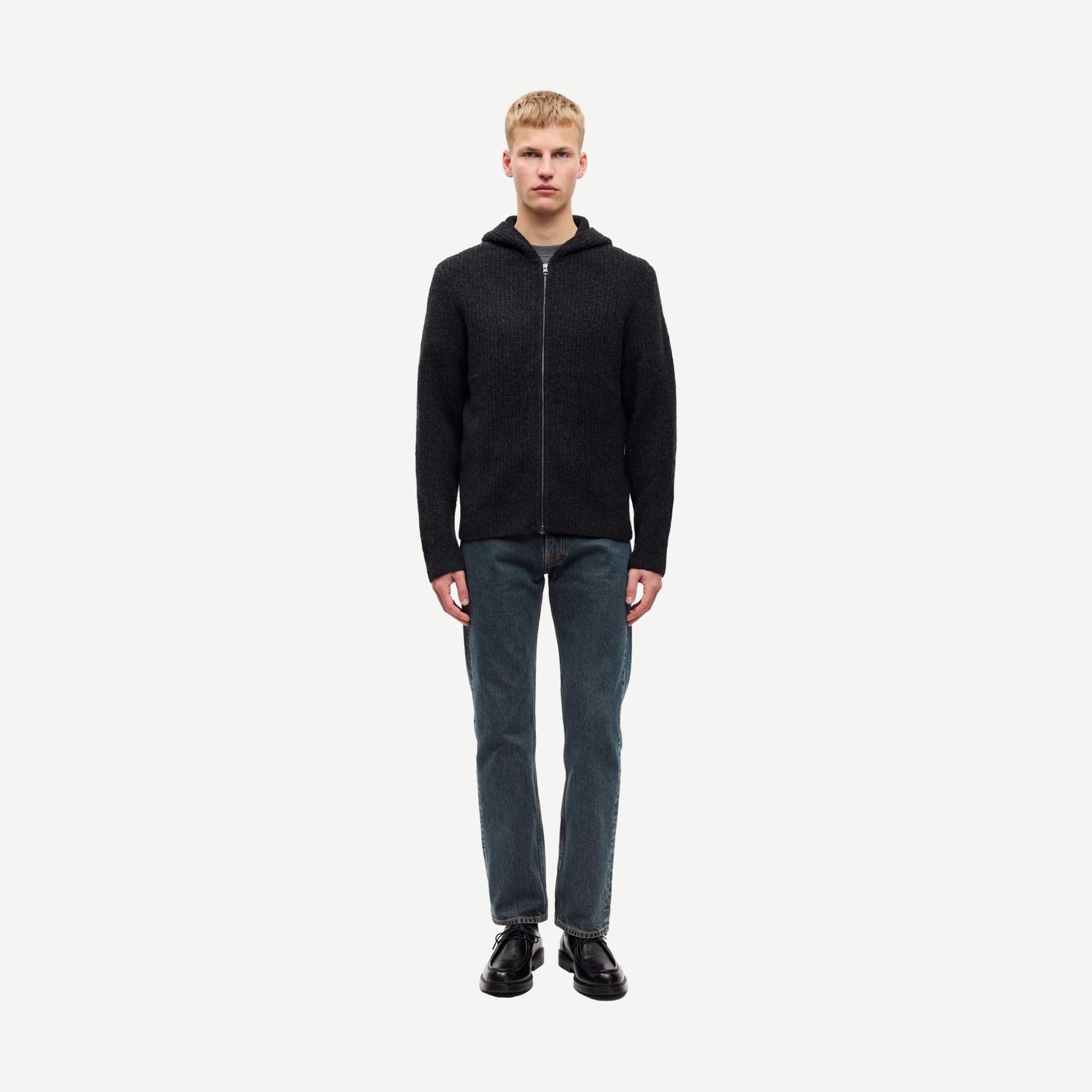 Sakoji Hoodie - Black Melange - Galvanic.co