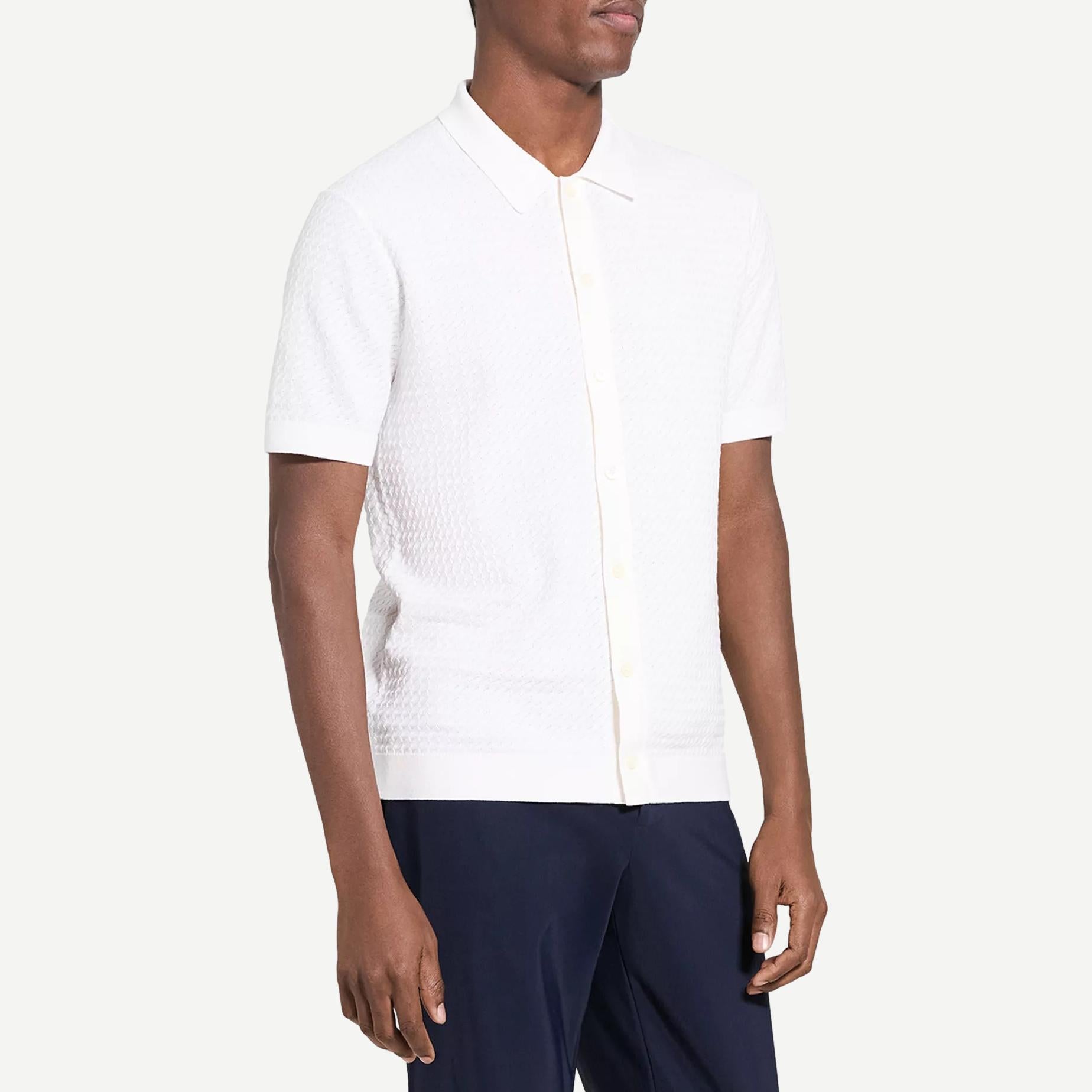 Cairn SS Button Up - Winter Ivory - Galvanic.co