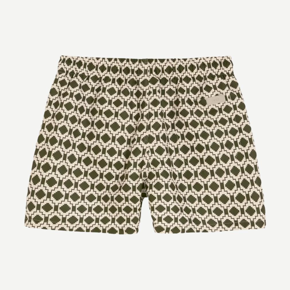 Pine Mitu Swim Shorts - Dark Green - Galvanic.co