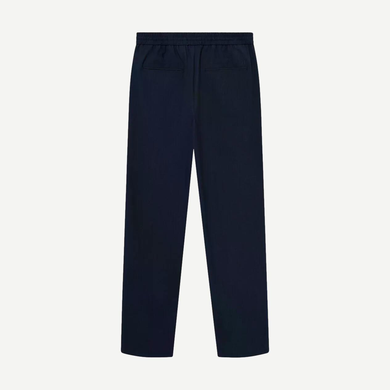Como Tapered Drawstring Pants - Navy - Galvanic.co