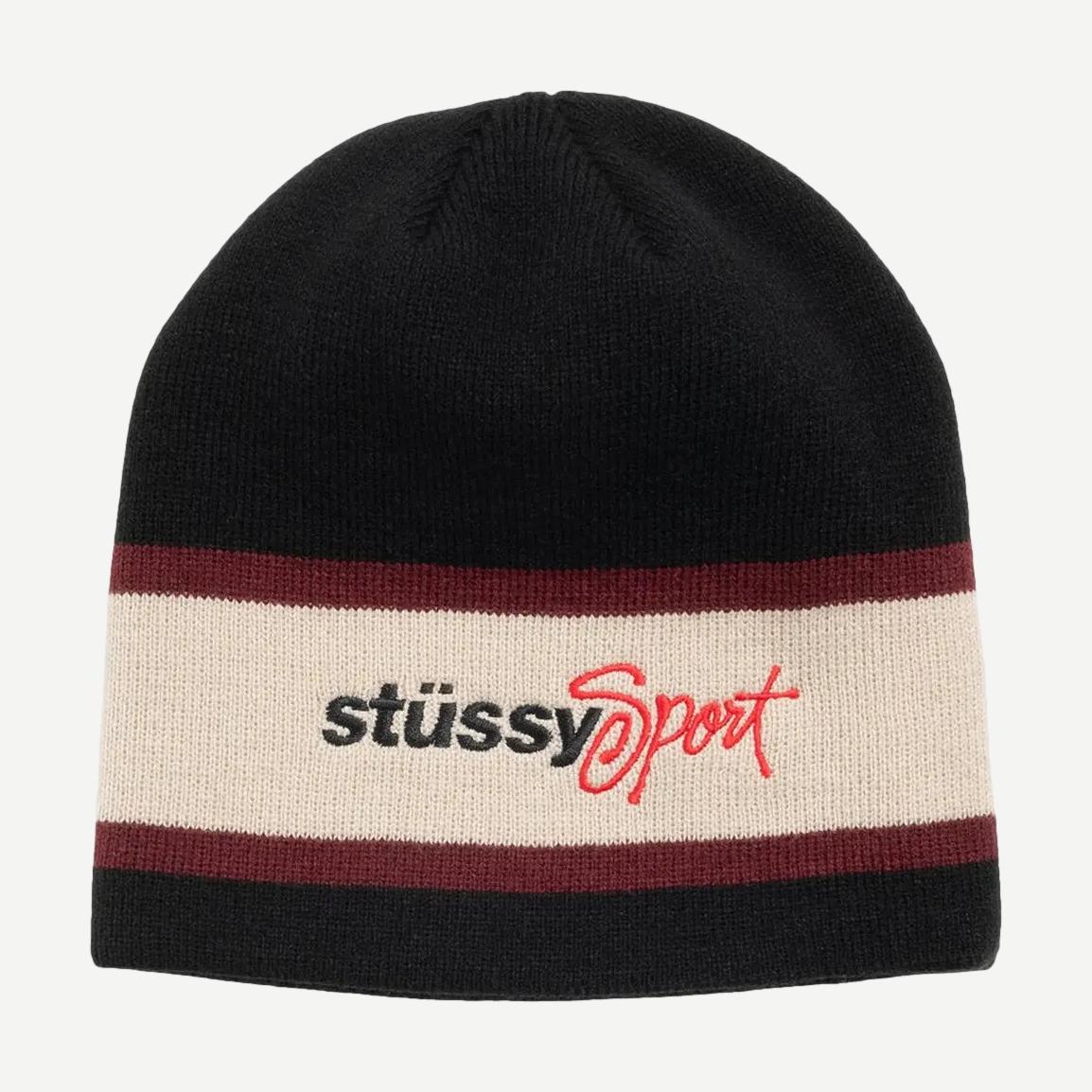 Stussy Sport Stripe Skullcap - Black