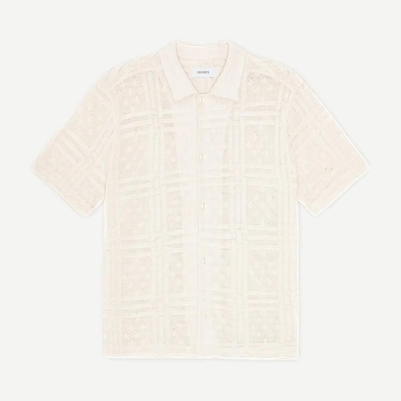 Hector Pointelle SS Shirt - Eggnog White - Galvanic.co