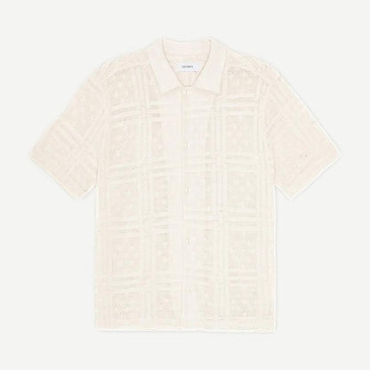 Hector Pointelle SS Shirt - Eggnog White - Galvanic.co