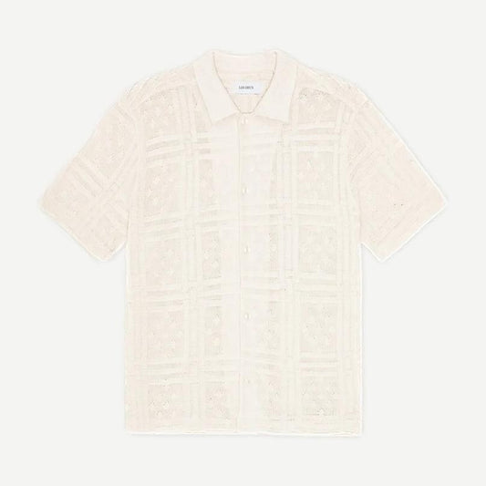 Hector Pointelle SS Shirt - Eggnog White - Galvanic.co