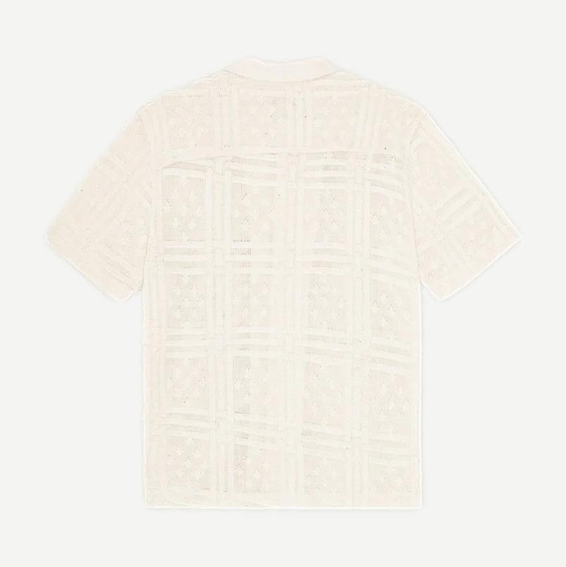 Hector Pointelle SS Shirt - Eggnog White - Galvanic.co