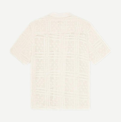 Hector Pointelle SS Shirt - Eggnog White - Galvanic.co