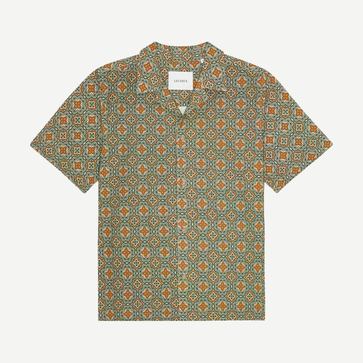 Lukas Arabesque AOP SS Shirt - Sea Moss Green - Galvanic.co