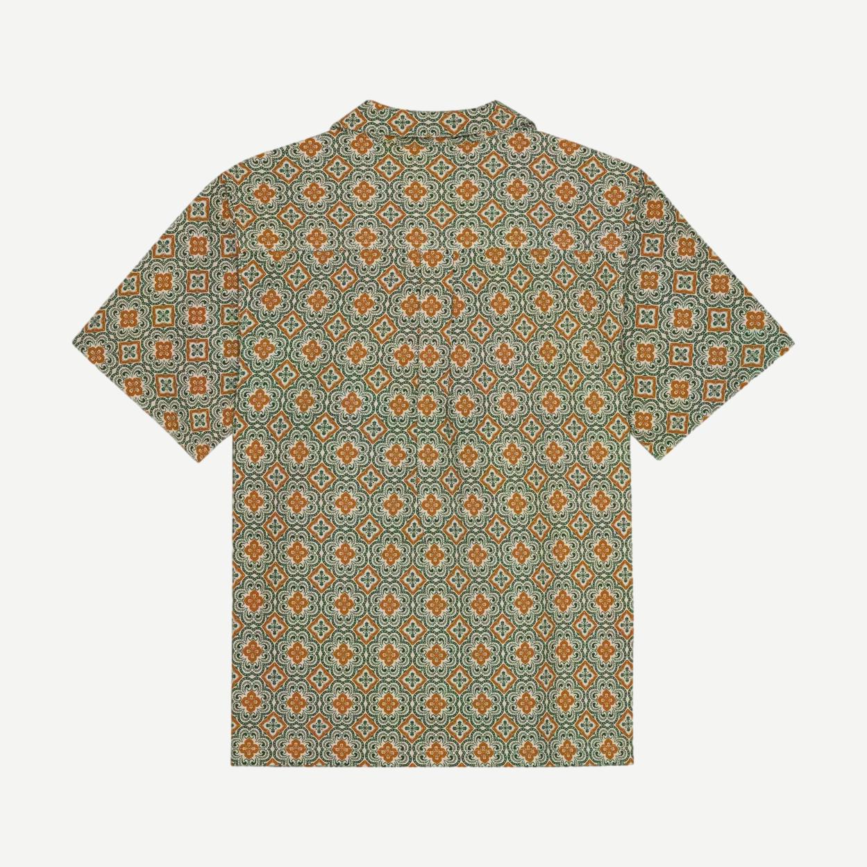 Lukas Arabesque AOP SS Shirt - Sea Moss Green - Galvanic.co