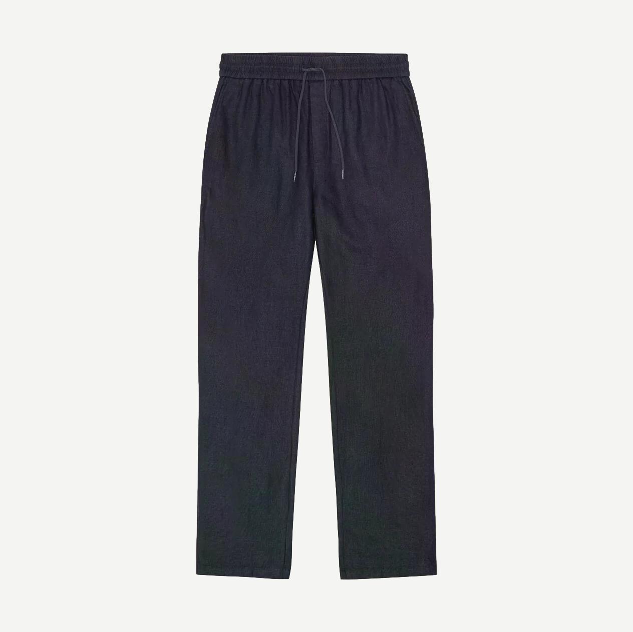 Patrick Linen Pants - Dark Navy - Galvanic.co
