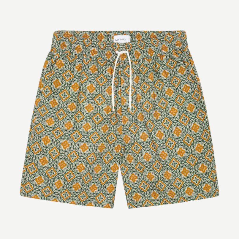 Harry Arabesque AOP Shorts - Sea Moss Green - Galvanic.co