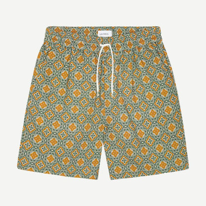 Harry Arabesque AOP Shorts - Sea Moss Green - Galvanic.co