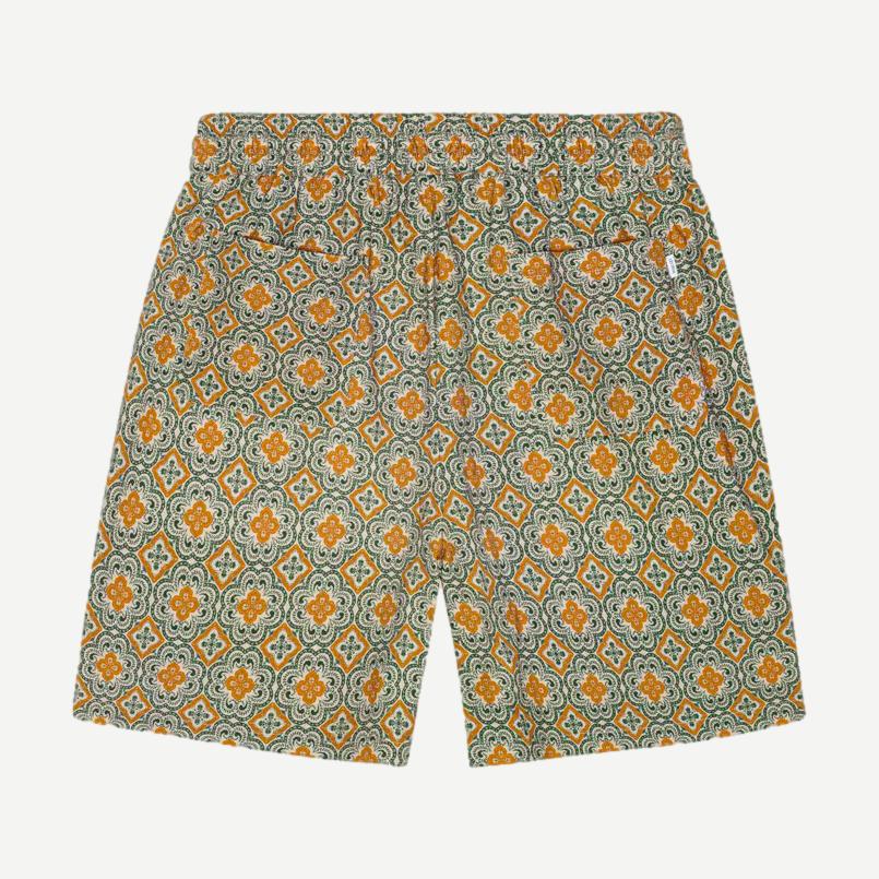 Harry Arabesque AOP Shorts - Sea Moss Green - Galvanic.co