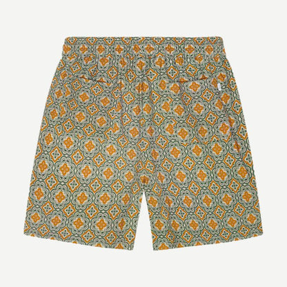 Harry Arabesque AOP Shorts - Sea Moss Green - Galvanic.co