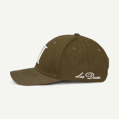 Baseball Cap Suede II - Olive Night