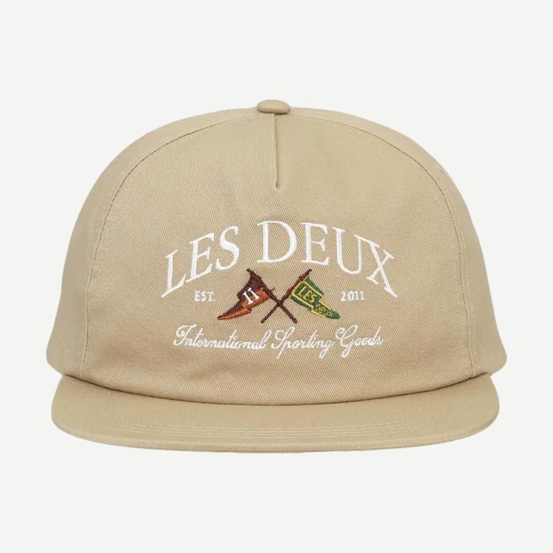 Ivy League Twill Letterman Cap - Dark Sand