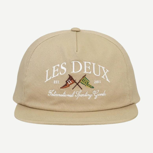 Ivy League Twill Letterman Cap - Dark Sand - Galvanic.co