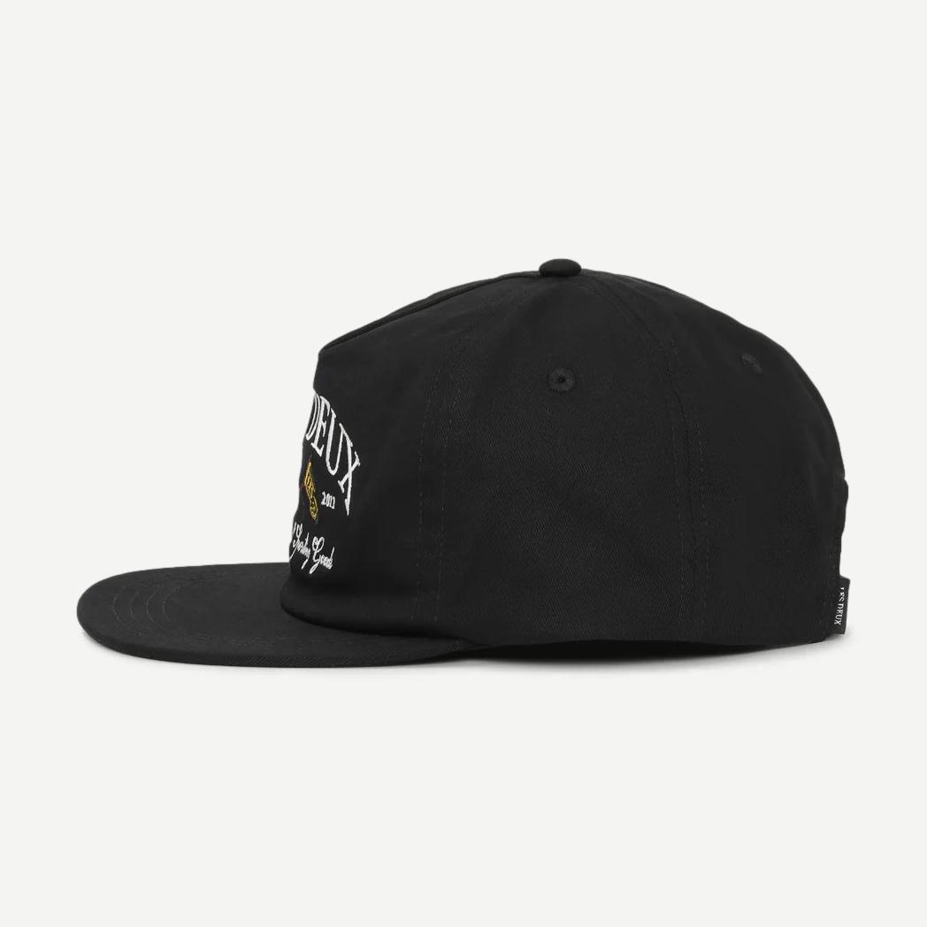 Ivy League Twill Letterman Cap - Black