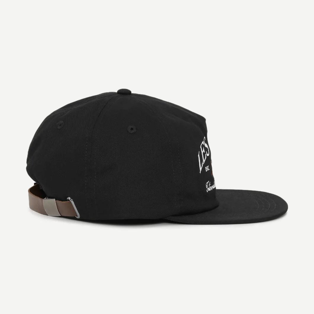 Ivy League Twill Letterman Cap - Black