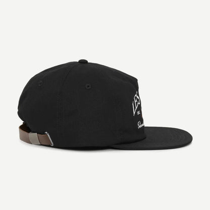Ivy League Twill Letterman Cap - Black