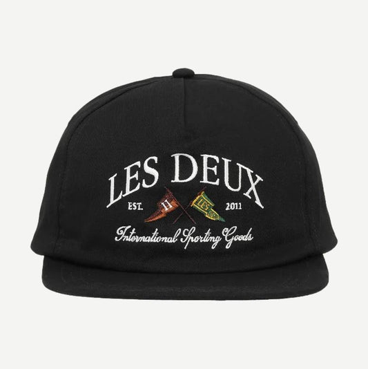 Ivy League Twill Letterman Cap - Black - Galvanic.co