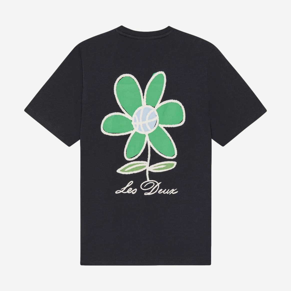 Flower T-Shirt - Dark Blue Night