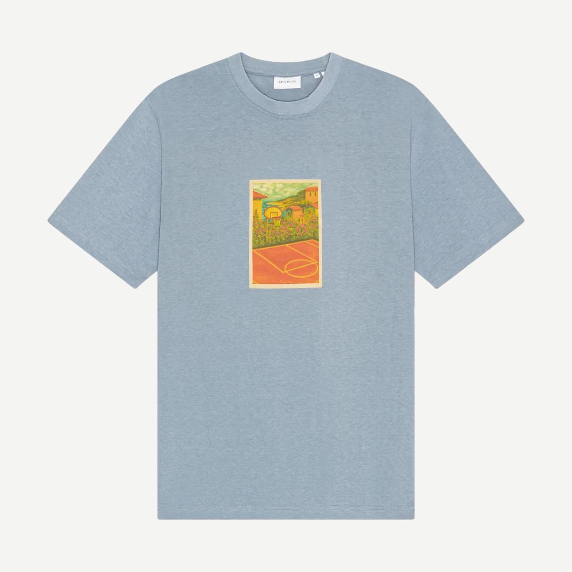 Court T-Shirt - Faded Denim Blue