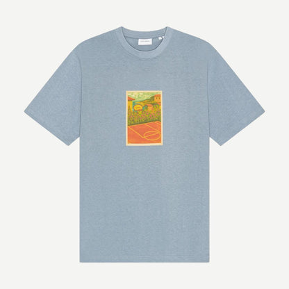 Court T-Shirt - Faded Denim Blue