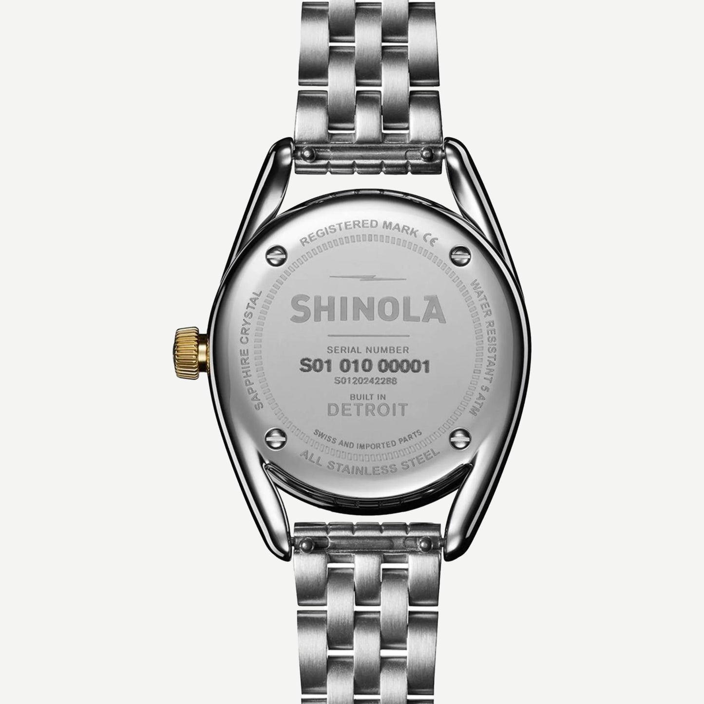 Derby 2H 30.5mm Silver/Gold - Light Silver