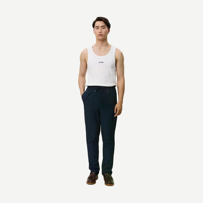 Como Tapered Drawstring Pants - Navy - Galvanic.co