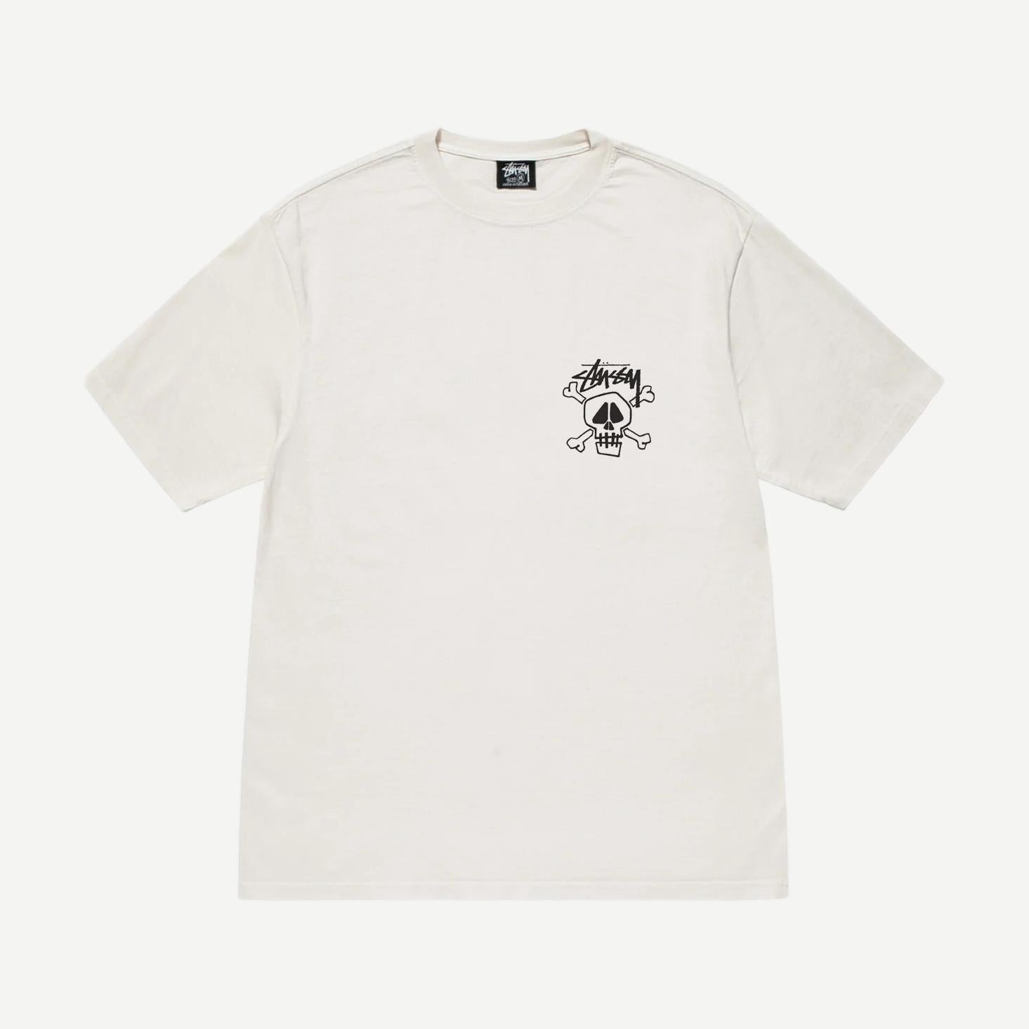 Skull & Bones Pigment Dyed Tee - Natural | Galvanic.co