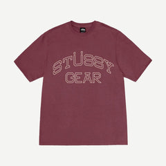 Stussy Gear Tee - Oxblood - Galvanic.co