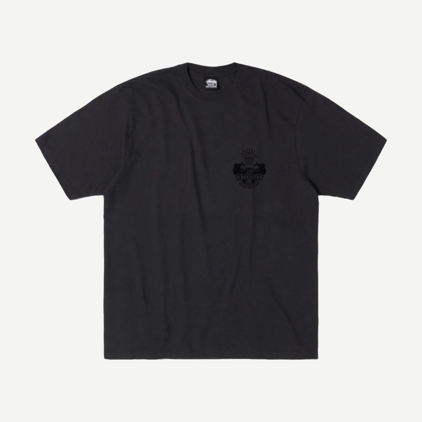 Built To Last Pig. Dyed Tee - Faded Black