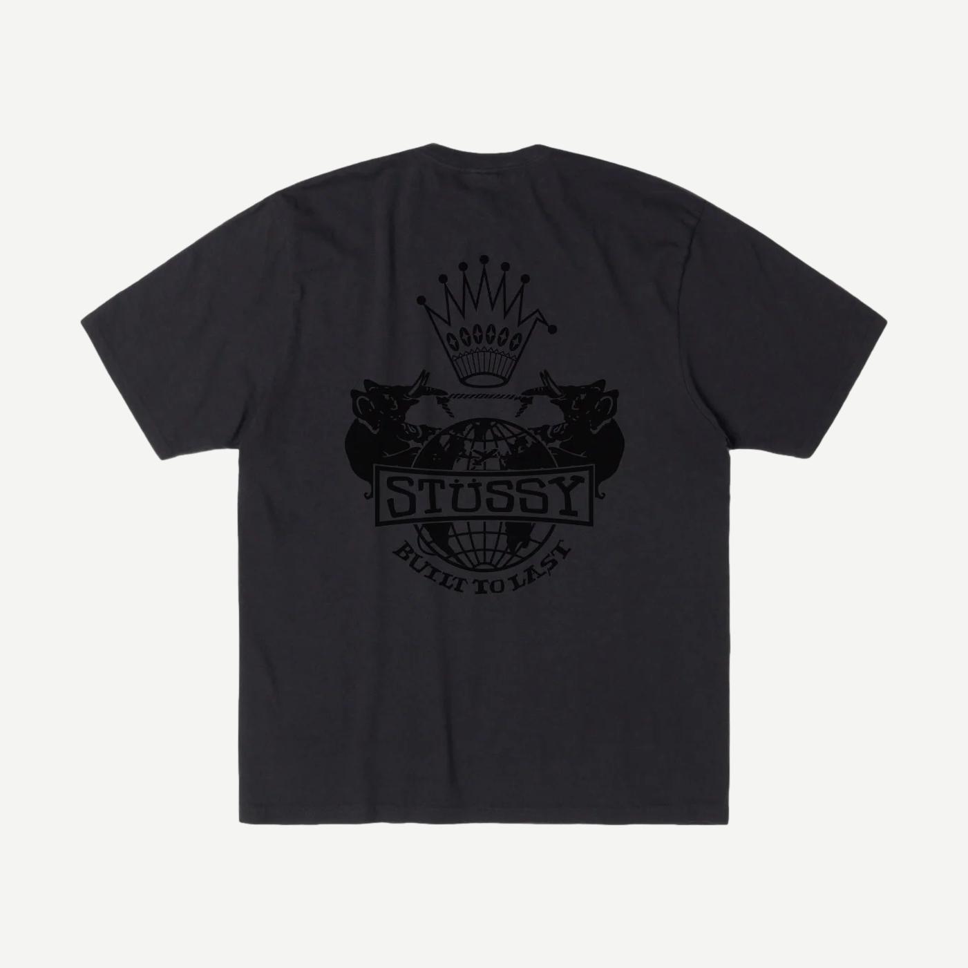Built To Last Pig. Dyed Tee - Faded Black