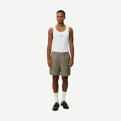 Harry Arabesque AOP Shorts - Sea Moss Green - Galvanic.co