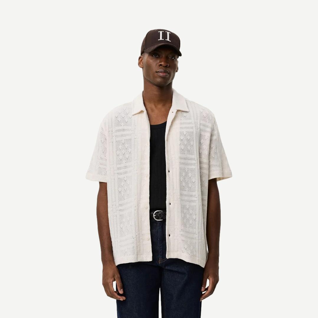 Hector Pointelle SS Shirt - Eggnog White - Galvanic.co